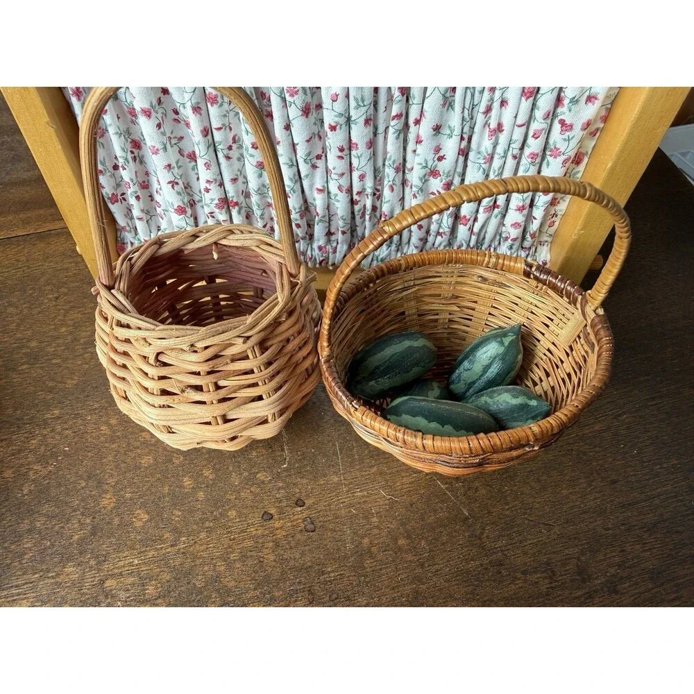 Miniature Doll Baskets With Watermelon